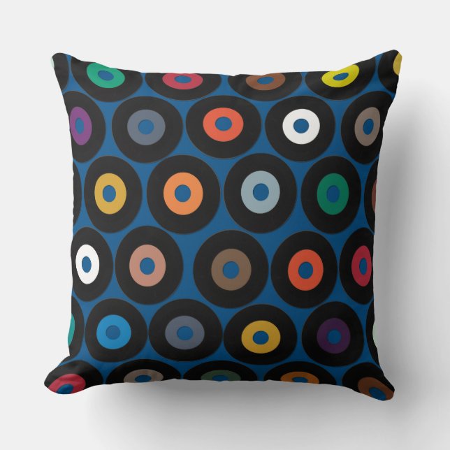 VINYL blue Cushion (Front)