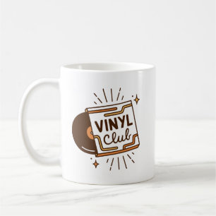 Vinyl club analogue music record lovers coffee mug