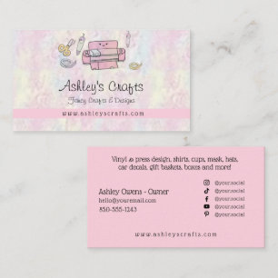 Vinyl Crafting and Design - Blush Pink  Business C Business Card