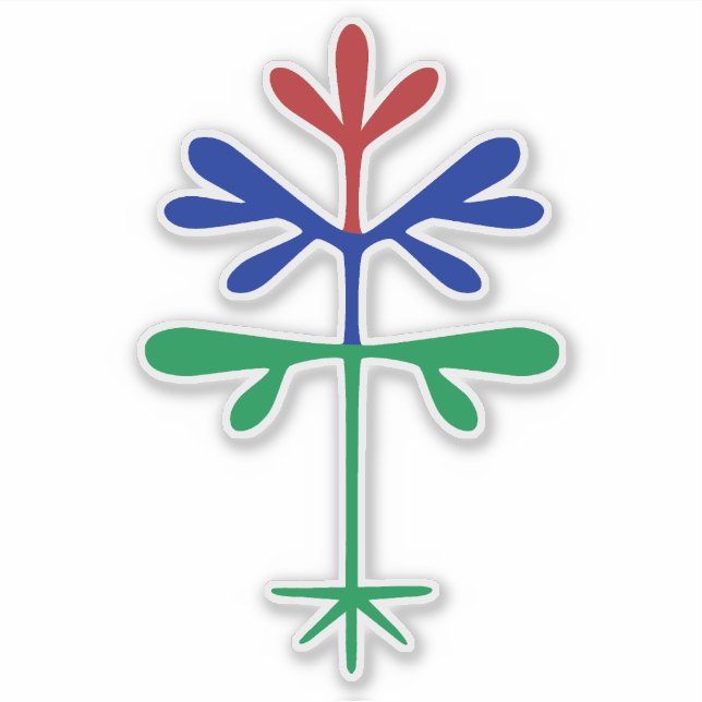 Vinyl Decal with Tri-colour Sapling (Front)