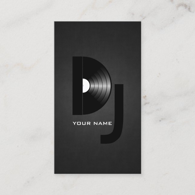Vinyl DJ Business Card (Front)