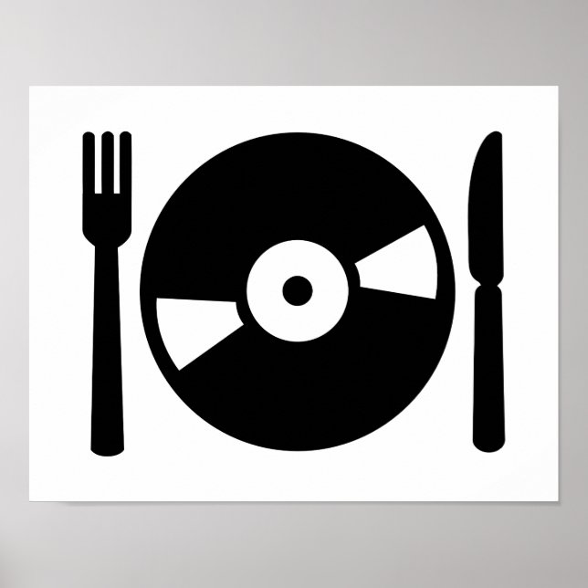 Vinyl DJ menu Poster (Front)