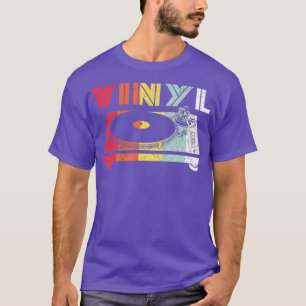 Vinyl DJ turntable record player old school T-Shirt