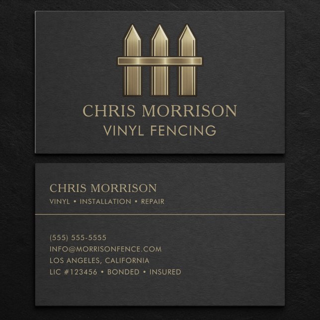 Vinyl Fencing Business Card (Creator Uploaded)