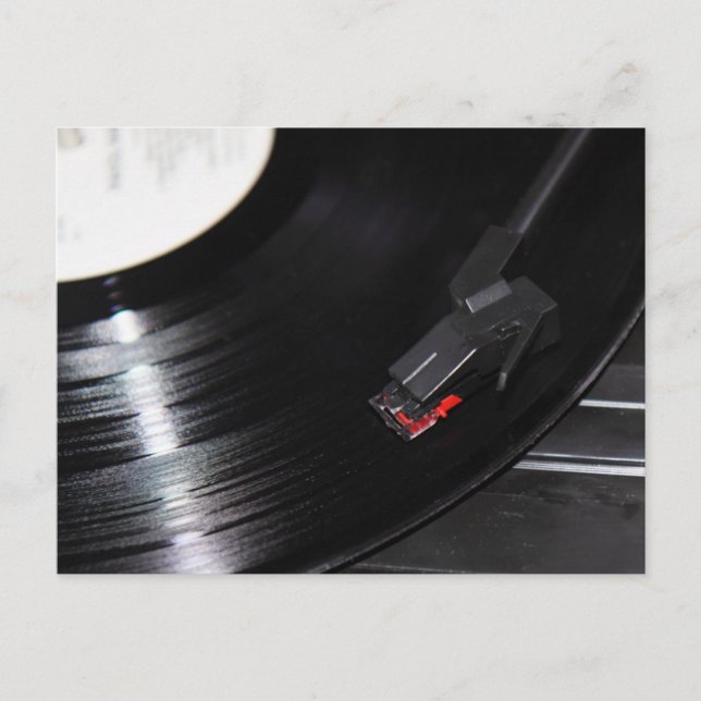 Vinyl is not dead postcard (Front)