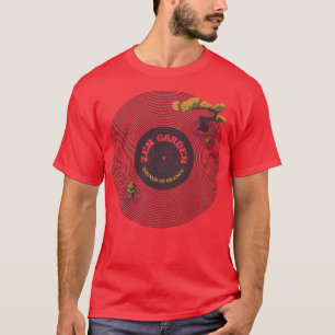 Vinyl Japanese Zen Garden Musical Notes Sounds of T-Shirt