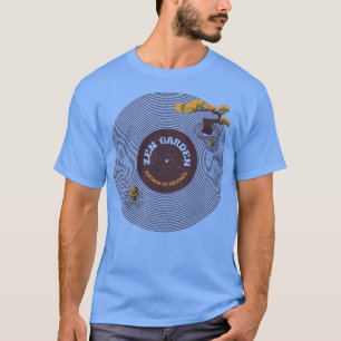 Vinyl Japanese Zen Garden Musical Notes Sounds of  T-Shirt