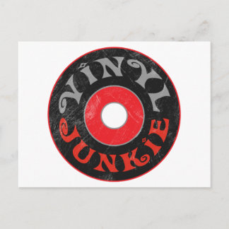 Vinyl Junkie Postcard