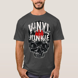 Vinyl Junkie Record Collector Retro Vintage Gothic T-Shirt