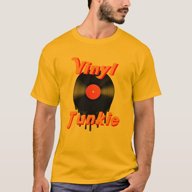 Vinyl Junkie T-shirt (Front)