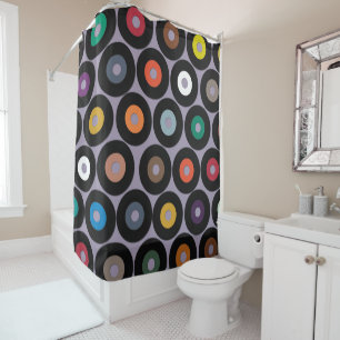 VINYL lilac Shower Curtain