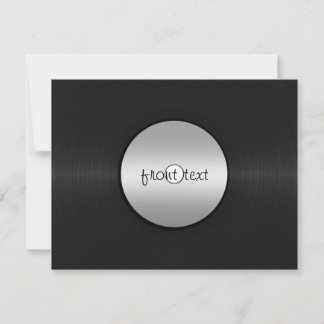 Vinyl-Look LP Record Invitation