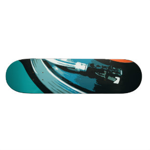 Vinyl Music Turntable Skateboard