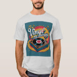 Vinyl My Therapy - Rainbow Vintage Record Tee<br><div class="desc">Infused with rainbow hues and old-school charm,  this t-shirt features a record player with the message "Vinyl My Therapy." A unique gift for vinyl fans,  retro dads,  or birthday celebrations steeped in music nostalgia.
Occasions: Father’s Day,  birthdays,  retro parties</div>