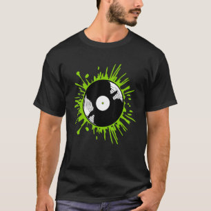 Vinyl Plate Green Slime Colour Blob T-Shirt