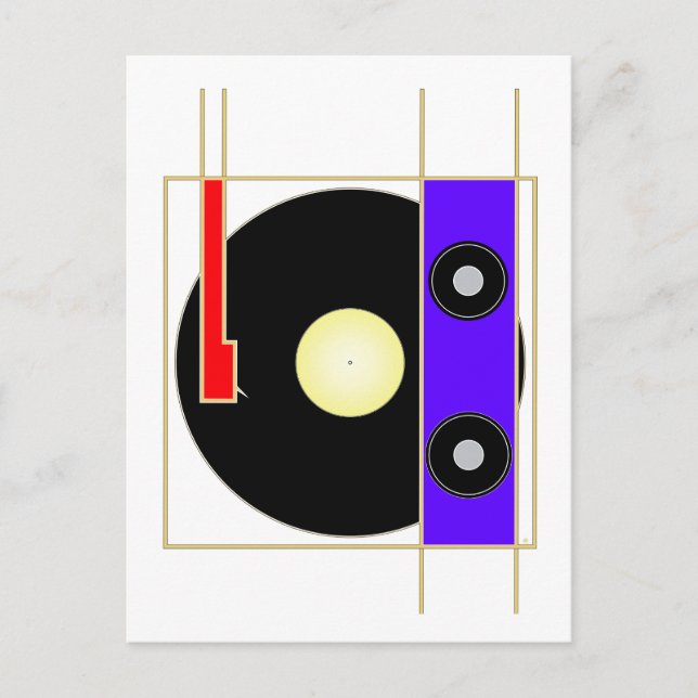 Vinyl Player Postcard (Front)