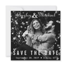 Vinyl Record Album Cover Photo Save the Date