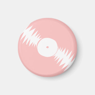 Vinyl Record Album Pink Girly Groovy 70s Retro Magnet