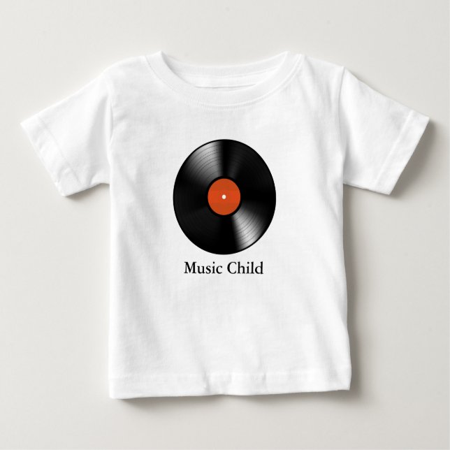 Vinyl Record Baby T-Shirt (Front)