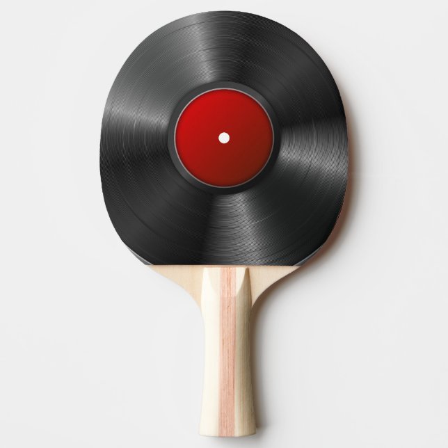 Vinyl Record background Ping Pong Paddle (Front)