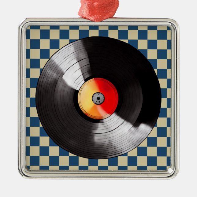 Vinyl Record Christmas Ornament (Front)