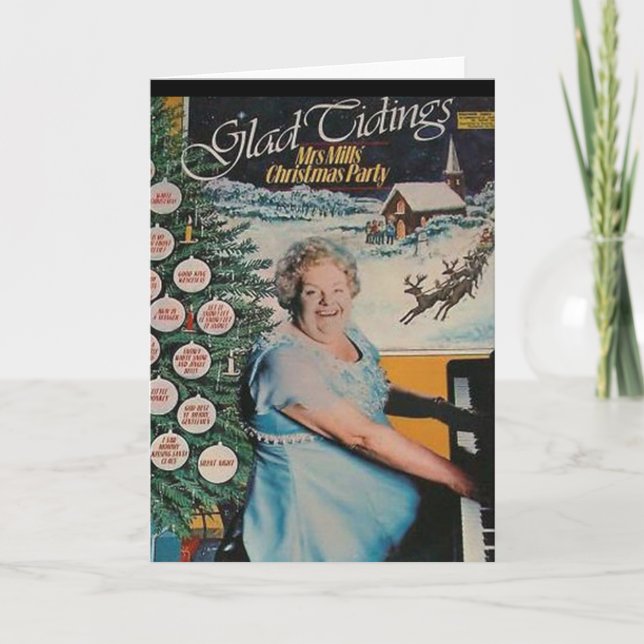 Vinyl Record Cover Christmas card (Front)