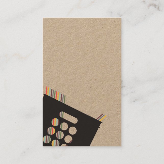 Vinyl Record Crate Business Card (Front)