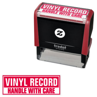 Vinyl Record -Handle With Care- Self-Inking Stamp