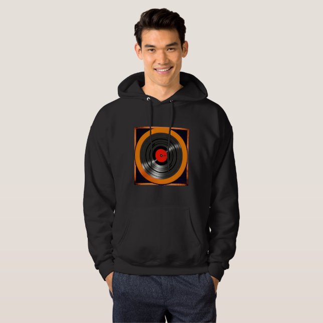Vinyl record  hoodie (Front Full)