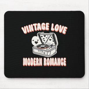 Vinyl Record Lover Valentine Vintage Love Modern R Mouse Pad