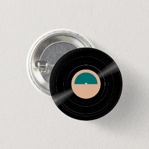 Vinyl Record LP Arch Label Custom Colour Pin Butto