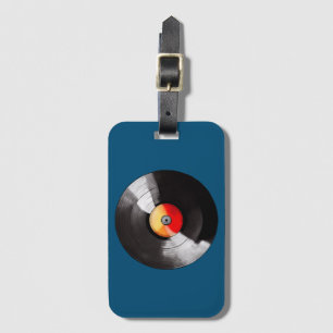 Vinyl Record Luggage Tag