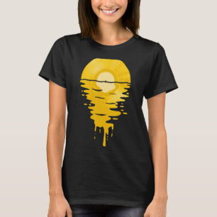 Vinyl Record Music Lp Classic 80s Sunset 5 T-Shirt