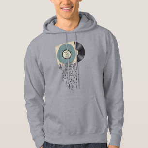 Vinyl Record Music Notes Hoodie