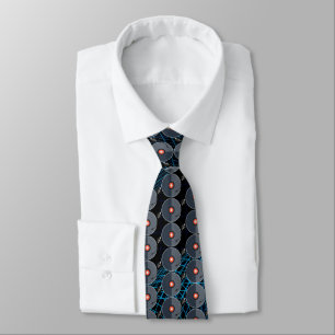 Vinyl Record Neck Tie
