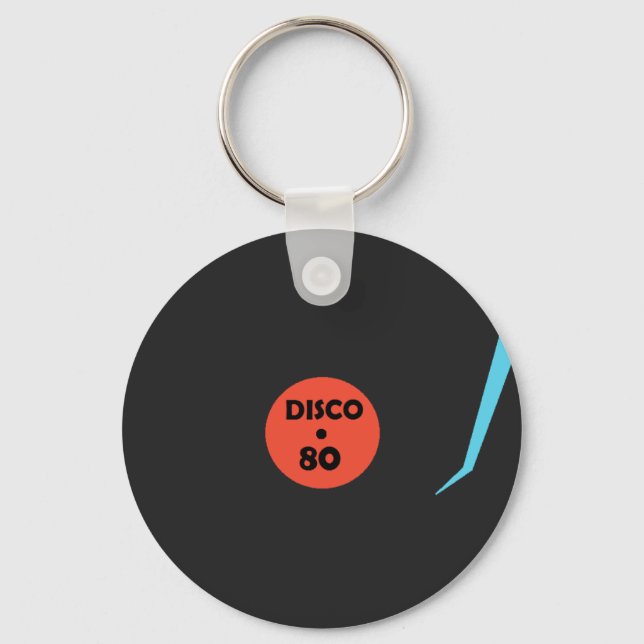 Vinyl Record Plate Keychain (Front)