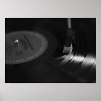 Vinyl Record Player Poster