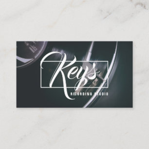 Vinyl Record , Recording Studio Music Shop Business Card
