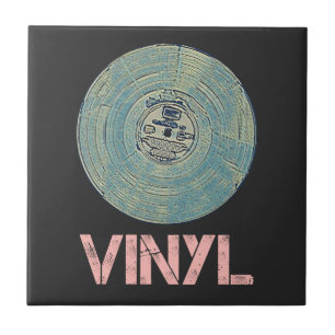 Vinyl Record Retro Disco Vintage Music Design Tile