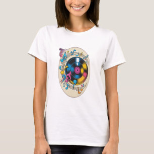  vinyl record spinning  T-Shirt