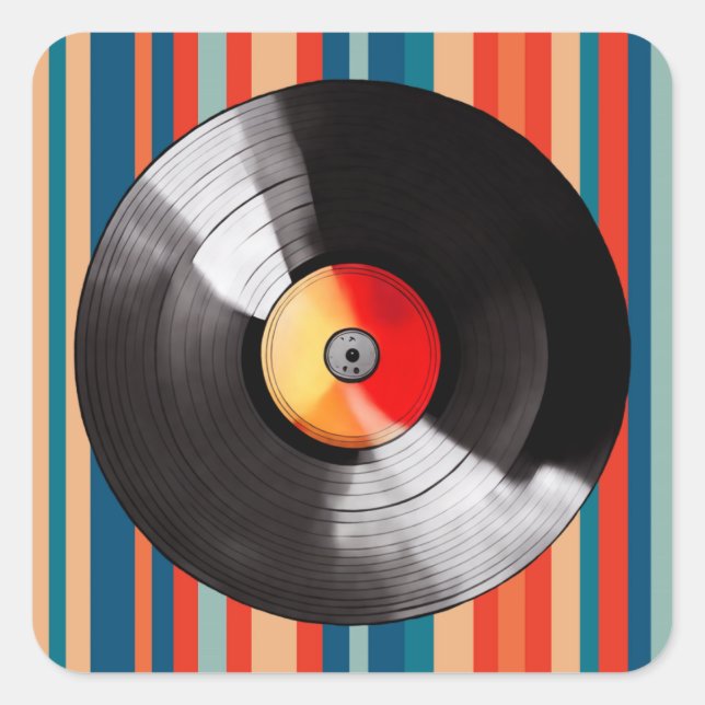 Vinyl Record Stickers (Front)