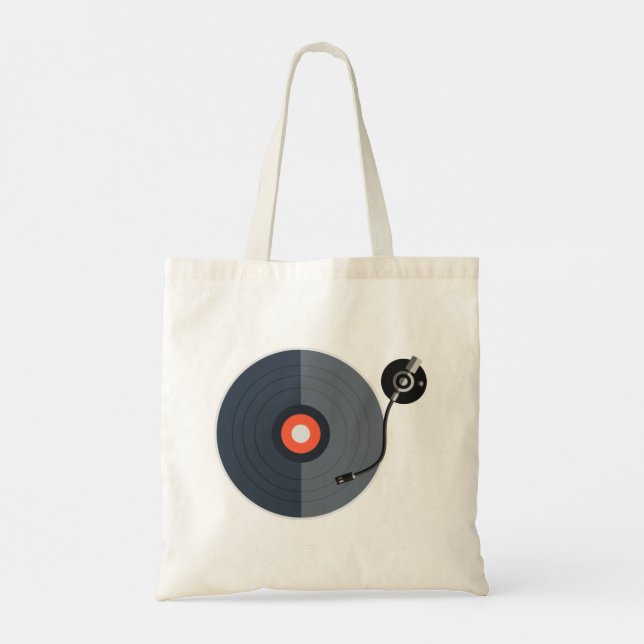 Vinyl Record Tote Bag (Back)