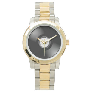 Vinyl Record Two Tone Watch