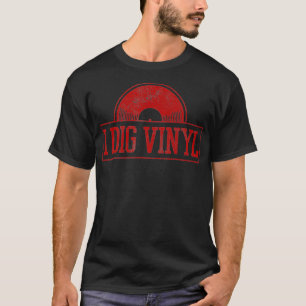 Vinyl Record Vintage Retro Old School Music DJ T-Shirt