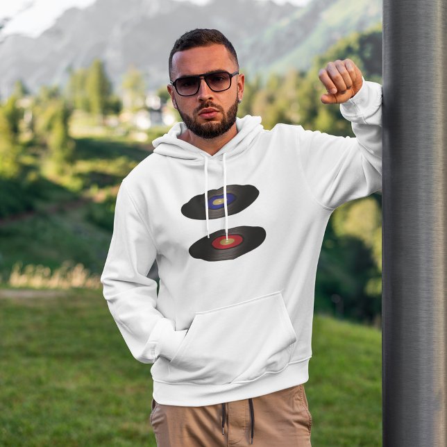 Vinyl Records Mens Hoodie (Creator Uploaded)