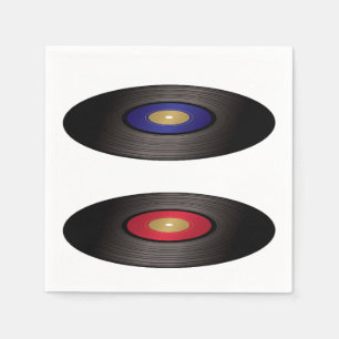 Vinyl Records Paper Napkins
