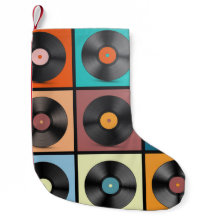 Vinyl Records. Retro LP Discs Set vintage Illustra