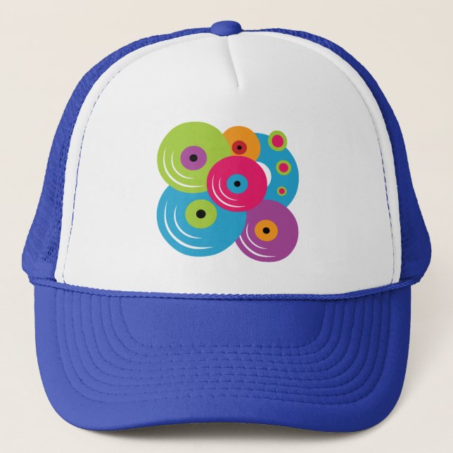Vinyl Records Trucker Hat (Front)