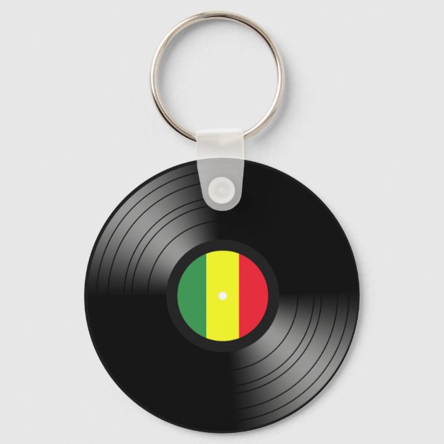 Vinyl reggae key ring (Front)