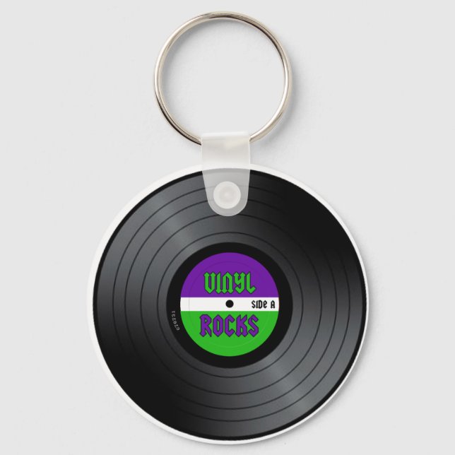 Vinyl Rocks LP Key Ring (Front)